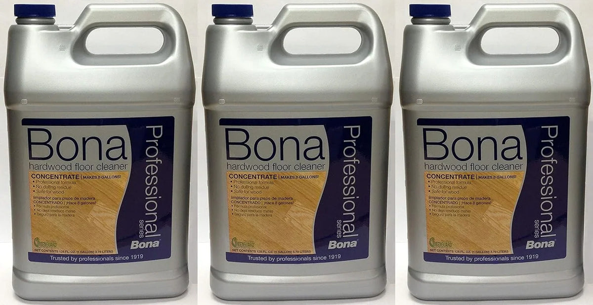 Bona 1 gal Professional Hardwood Cleaner Concentrate, Formally Known As Pacific Sport Clean Concentrate, Sport 3 Pack