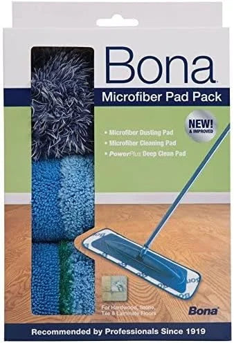 Bona 16.5 in. L Microfiber Mop Pad 3 pk