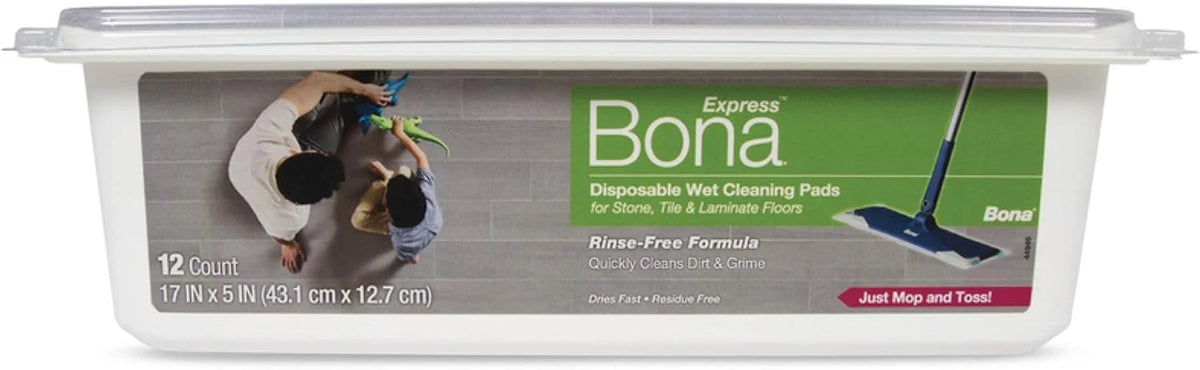 Bona Express Disposable Wet Cleaning Pads 12 pk
