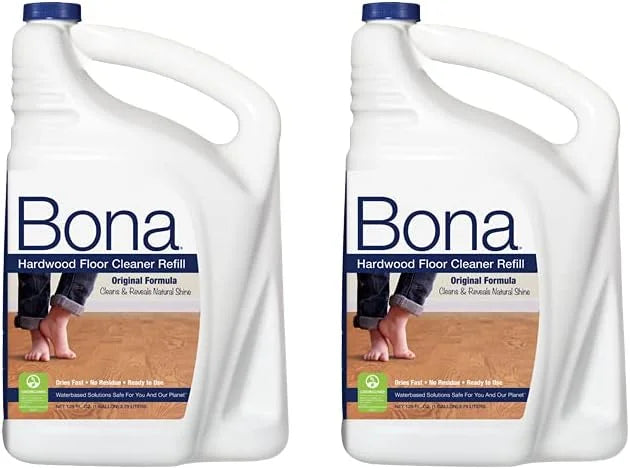 Bona Hardwood Floor Cleaner Refill, 128 Fl Oz (Pack of 1) (2 Pack (128 Fl Oz))