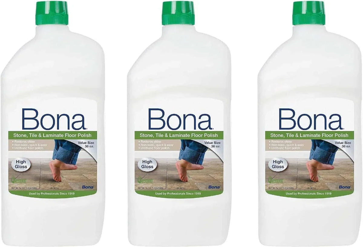 Bona Stone Tile & Laminate Floor Polish, 32 oz, 3 Pack