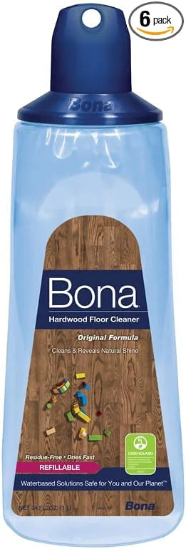 Bona WM700054001 Hardwood Floor Cleaner (6 Pack) 34 oz. Cartridge
