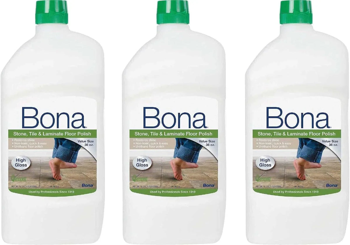 Bona Stone Tile & Laminate Floor Polish, 32 oz, 3 Pack