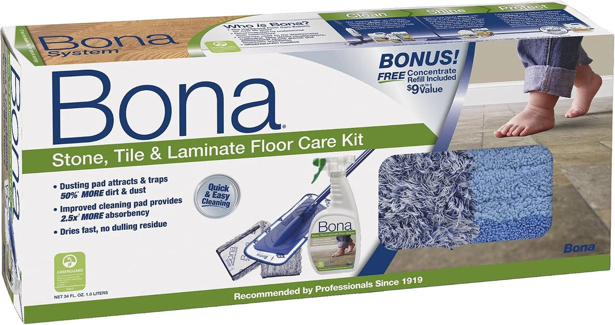 BONAKEMI USA Swedish Formula Stone and Tile Floor Care System